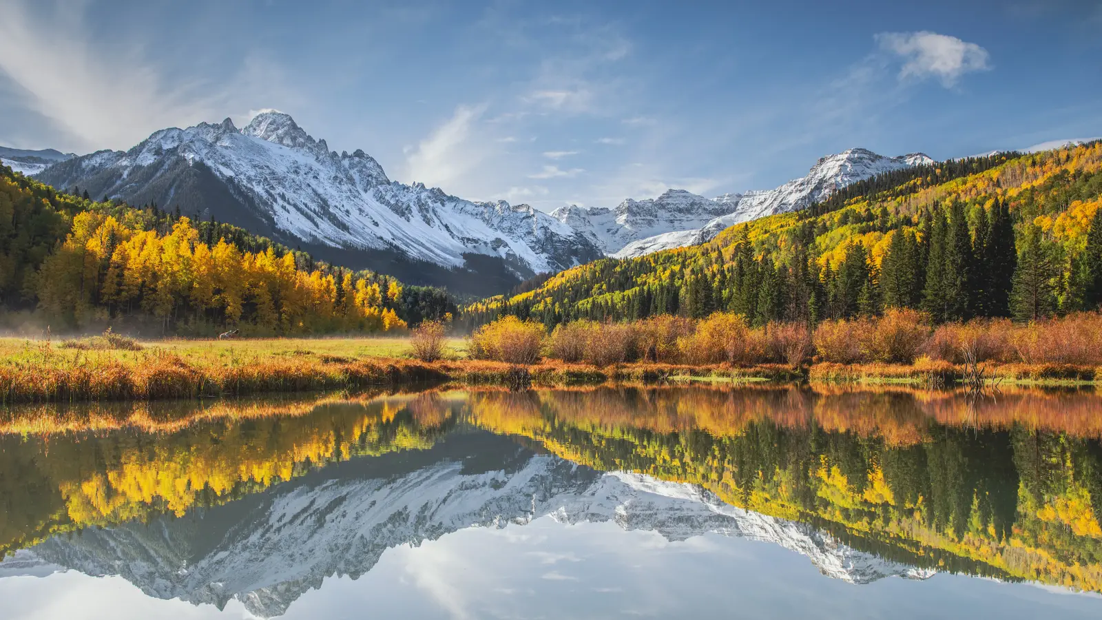 Autumn Mountain Reflection at Mount Sneffels Colorado - Free 5K ...