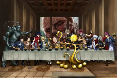 Anime Icons Share The Last Supper