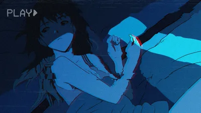 Asuka's Neon Dreams in Vaporwave