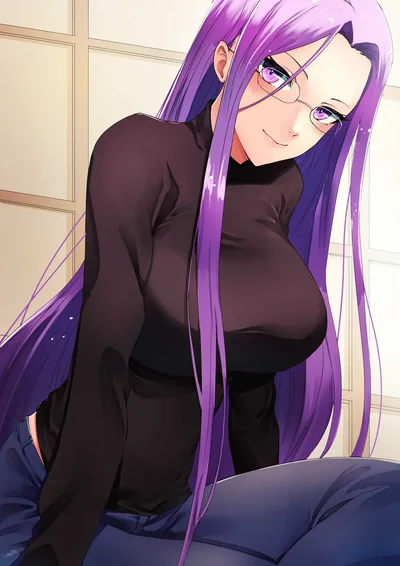Purple-Haired Beauty in Heaven's Feel