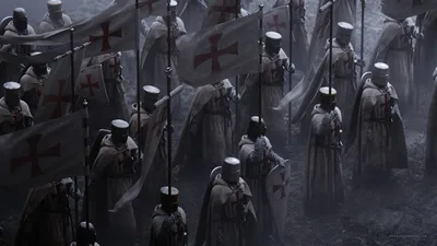 Medieval Crusader Knight Digital Art