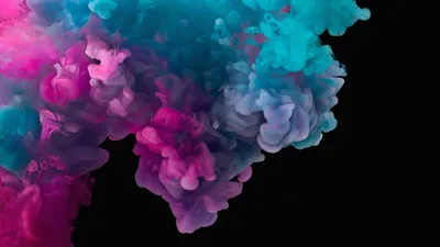 Neon Smoke Dreams in Cyan and Magenta