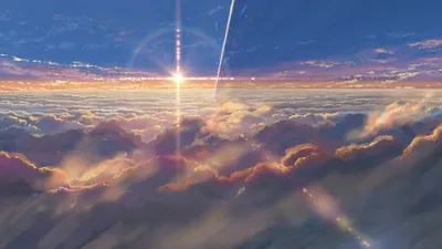 Celestial Light Through Clouds
