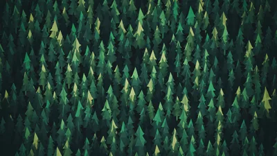 Emerald Forest Geometry - free abstract wallpaper 1920×1080