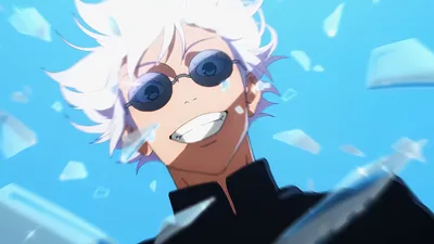 Gojo's Radiant Grin Against The Sky - free anime wallpaper 3840×2160
