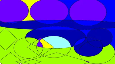 Vibrant Geometric Abstract Composition with Overlapping Shapes - free abstract wallpaper 3840×2160
