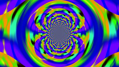 Neon Spiral Tunnel with Concentric Circles - free abstract wallpaper 3840×2160