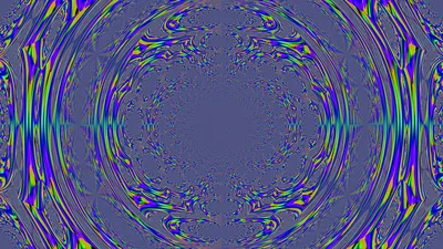 Neon Concentric Ripples and Fractal Distortion Pattern - free abstract wallpaper 3840×2160
