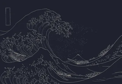 Midnight Wave: Japan's Ocean Legacy - free art & design wallpaper 4335×2990