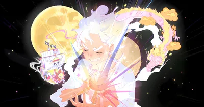 Luffy's Radiant Gear Fifth Ascension - free anime wallpaper 7680×4032