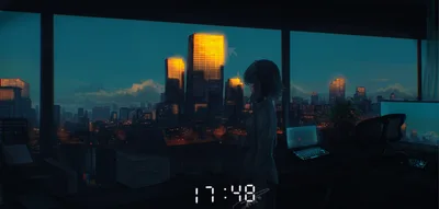 Urban Dreams at Dusk - free wallpaper 5842×2786
