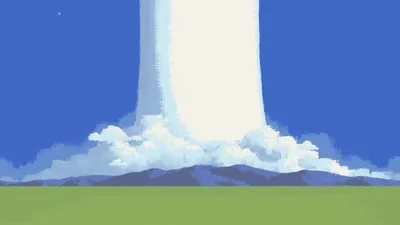 Celestial Pillar Over Verdant Plains - free wallpaper 3840×2160