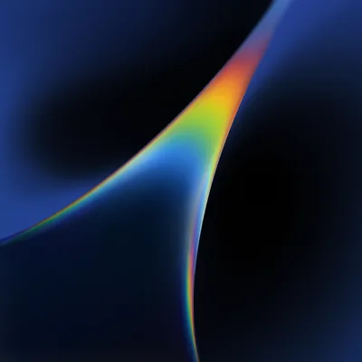 Chromatic Flow on Deep Blue Canvas - free abstract wallpaper 3636×3636