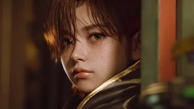 Evie from Stellar Blade Blood Rain 4K Face Close up - free people & portraits wallpaper 3840×2160