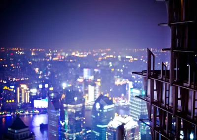 Nighttime City Skyline View From High-Rise Window - free city & urban wallpaper 5117×3655