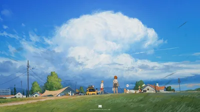 Summer Day in the Countryside - free art & design wallpaper 3000×1687