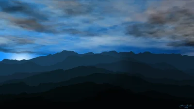 Twilight Mountains: 2025 Signature Artwork - free landscapes wallpaper 3840×2160