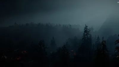 Misty Forest At Dusk - free gaming wallpaper 3840×2160