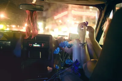 Person in Taxi Taking Phone Photo at Night - free people & portraits wallpaper 4256×2832
