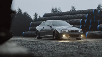 Silver BMW M3 Coupe with Headlights On by Industrial Pipes - free cars & vehicles wallpaper 1920×1080