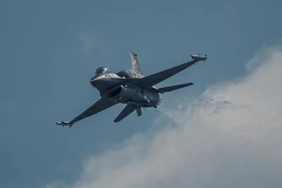 Military Fighter Jet In Flight Against Blue Sky - free cars & vehicles wallpaper 5472×3648