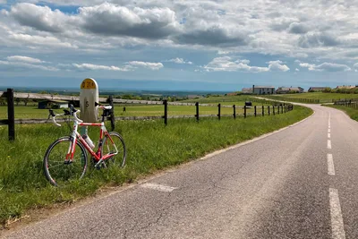 Red Bicycle at Rural Dutch Countryside Marker - free cars & vehicles wallpaper 3854×2569
