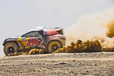 Rally Car Speeding Through Desert Dust Cloud - free cars & vehicles wallpaper 3200×2133