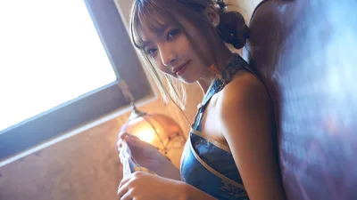 Woman in Blue Outfit by Bright Window Light - free people & portraits wallpaper 5078×2855