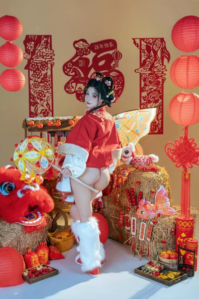 Chinese New Year Celebration with Traditional Decorations - free people & portraits wallpaper 4000×6000