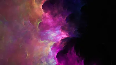 Vibrant Cosmic Nebula with Pink and Purple Clouds - free art & design wallpaper 3840×2160