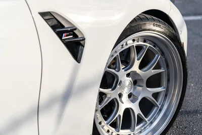 White BMW M Sport with Silver Alloy Wheel Detail - free cars & vehicles wallpaper 9504×6336