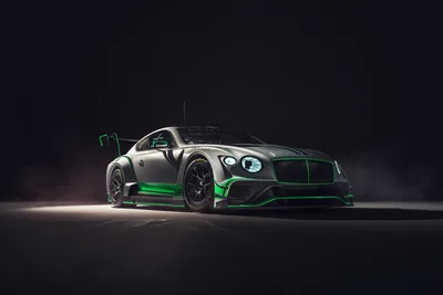 Bentley Continental GT3 Race Car with Neon Green Accents - free cars & vehicles wallpaper 4096×2732