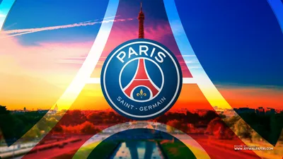 Paris Saint-Germain Logo With Eiffel Tower Sunset - free sports wallpaper 1920×1080