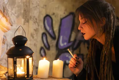 Woman Lighting Candles in Atmospheric Setting - free people & portraits wallpaper 6000×4000