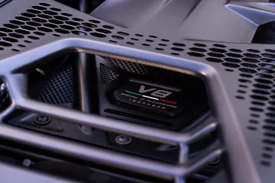 V8 Engine Badge on Modern Vehicle Hood - free cars & vehicles wallpaper 9504×6336