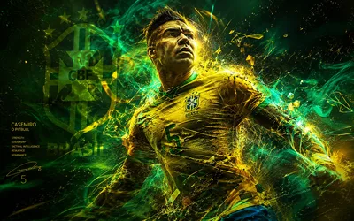 Casemiro Brasil Football Player Dynamic Portrait Wallpaper - free people & portraits wallpaper 3840×2400