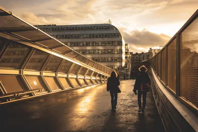 Sunset Bridge Passage - free city & urban wallpaper 2048×1365