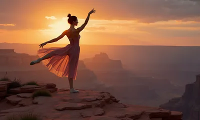 Grand Canyon Ballerina - free people & portraits wallpaper 3200×1920