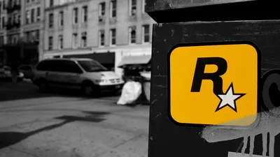 Rockstar Games Logo on Urban Street - free gaming wallpaper 3840×2160