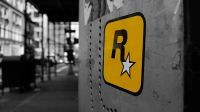 Rockstar Games Logo on Urban Street Wall - free gaming wallpaper 3840×2160