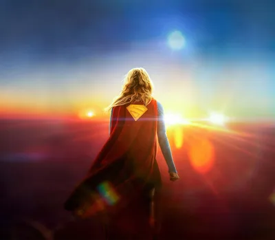 Superhero Figure Standing Above Clouds at Sunset - free movies & tv wallpaper 5120×4471
