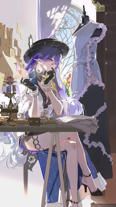 Lucilla's Atelier: Creative Grace - free anime wallpaper 4320×7680