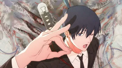 Aki's Resolve - Chainsaw Man's Swordsman - free anime wallpaper 3840×2160