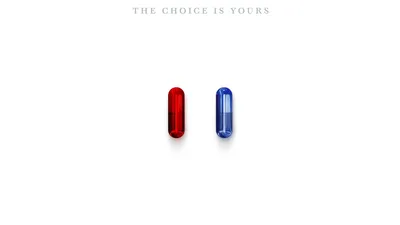 The Choice Is Yours - Red and Blue Pills - free minimalist wallpaper 3840×2160