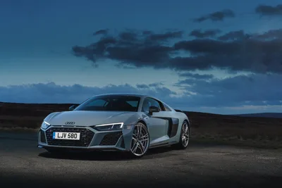Audi R8 Sports Car in Dramatic Highland Landscape - free cars & vehicles wallpaper 3500×2335