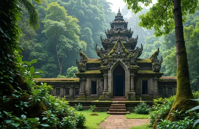 Ancient Southeast Asian Temple in Lush Forest Setting - free city & urban wallpaper 3240×2104