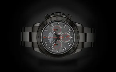 Black Chronograph Watch with Red Accents on Dark Background - free technology wallpaper 1920×1200