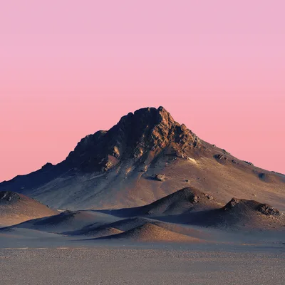 Desert Peak at Sunset - free nature wallpaper 3840×3840