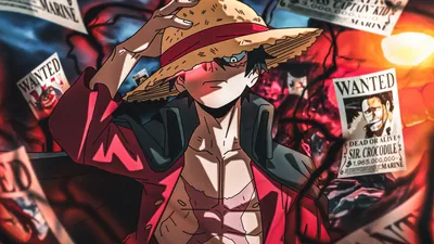 Luffy's Wanted Glory - Straw Hat Pirates Rising - free anime wallpaper 5120×2880