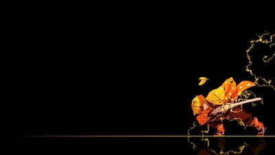 Zenitsu's Thunder Breathing Strike - free dark wallpaper 5120×2880